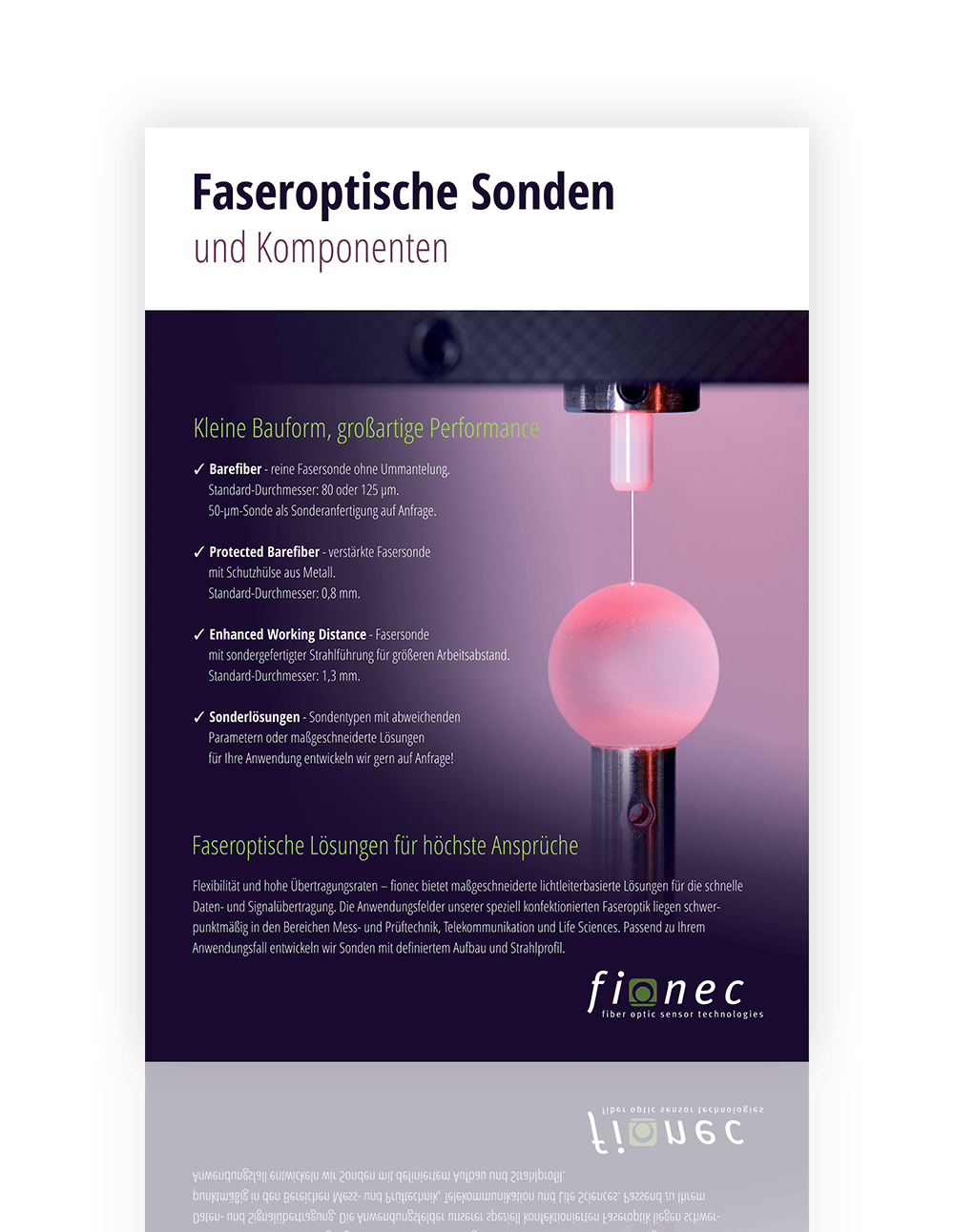 Produktbroschüre Faseroptische Sonden